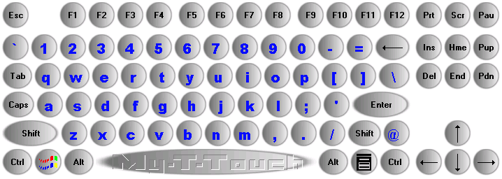 My-T-Touch 104 Keyboard with Edit using customized Painting